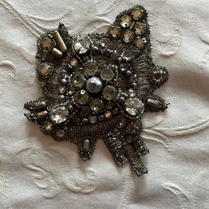 Gary Graham embellished floral brooch